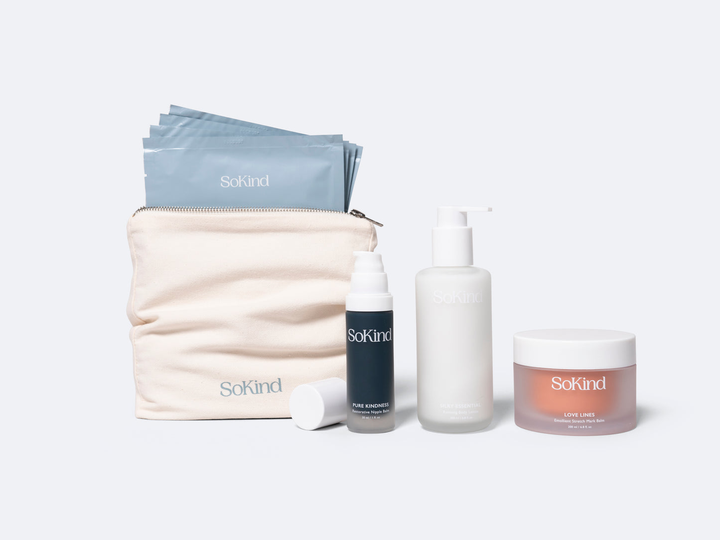 Producten uit de Pregnancy Skin Care Kit van SoKind.