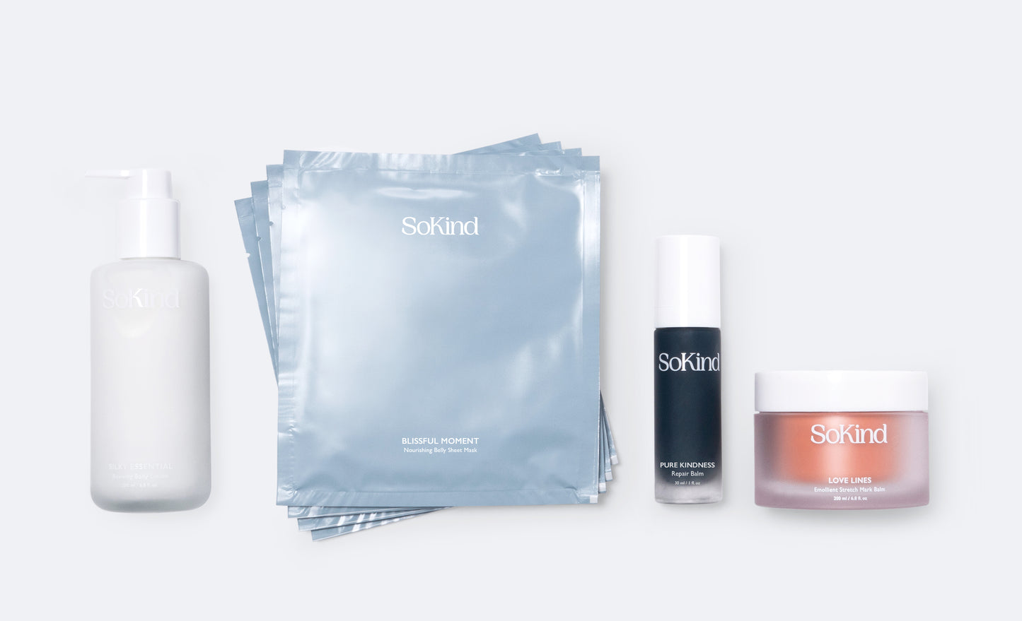 Producten uit de Pregnancy Skin Care Kit van SoKind.
